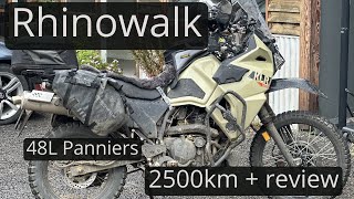 Rhinowalk Panniers long term review  2500km  mainly offroad [upl. by Edmund]