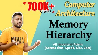 L31 Memory Hierarchy in Computer Architecture  Access time Speed Size Cost  All Imp Points [upl. by Ynnor288]