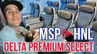 IS Delta Premium Select Worth It  Minneapolis to Hawaii [upl. by Airamana]