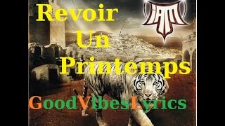 IAM  Revoir un Printemps Paroles [upl. by Ynnahc]