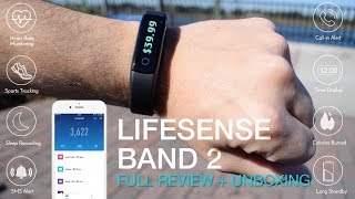 LifeSense Band 2  HandsOn Full Review  Fitness amp Sleep Tracker under 50 [upl. by O'Neill]