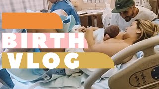 BIRTH VLOG  Second Baby SURPRISE Gender Natural Birth [upl. by Anor]