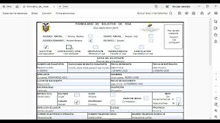 COMO LLENAR FORMULARIO DE SOLICITUD DE VISA ECUADOR [upl. by Leugar]