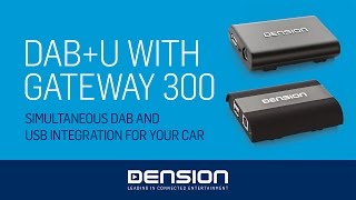 Dension DABU DBU3GEN with Gateway 300 [upl. by Aihsena]