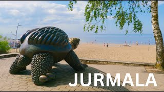 Visiting Jurmala Bigest Baltic Sea Resort in Latvia 4K  Latvia [upl. by Ianahs]