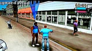 Grand Theft Auto Vice City Stories GTA VCS PSP  Cheatdevice  Bodyguard Mod [upl. by Ajet319]