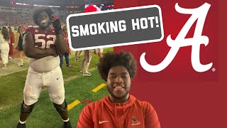 Smoking Hot  Alabama Offensive Lineman Tyler Booker on The Next Round [upl. by Melanie87]