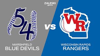 Marshfield vs Wisconsin Rapids  2024 Legion Baseball [upl. by Neve]