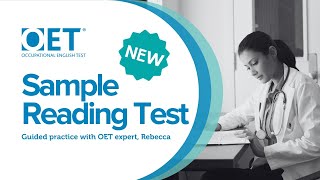 OET Reading Sample Test 4  Guided Practice [upl. by Cheke]