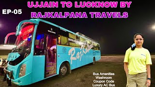 Ujjain To Lucknow By Raj Kalpana Travels  Luxury AC Bus with Washroom [upl. by Laven]