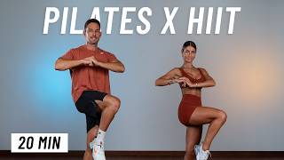 20 Min Full Body Pilates HIIT Workout At Home No Equipment [upl. by Krigsman]