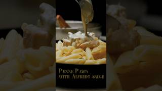 Creamy Alfredo Penne 🍝✨ Quick amp Delicious Recipe ASMR  Galaxy Food  pastarecipe ASMR shorts [upl. by Cadman]