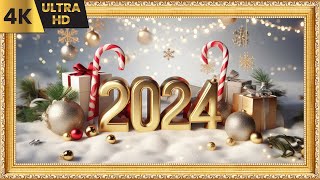 2024 Happy New Year 4K  1 Hours  TV Wallpaper Art  Tv Art  TV Tablo TV Çerçeve  Ambience [upl. by Boothe]