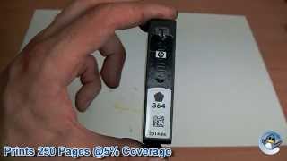 Inside HP 364 Black CB316EE Ink Cartridge [upl. by Leahcim]