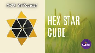 Hex Star Cube  Twisty puzzle  Handmade Puzzle [upl. by Tymon]