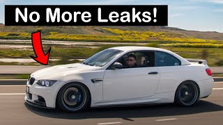 E92 M3 Power Steering Leak Simple Fix BMW PS Reservoir Fluid Overflow Mod E90 Common Issue [upl. by Siuoleoj]