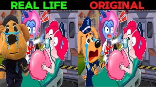 Everyone Got Pregnant While Swimming in the Pool  Sheriff Labrador Original vs Real Life [upl. by Baryram]