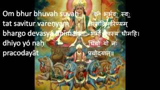 Gayatri Mantra Savitr 108 Repetitions [upl. by Neehsas977]