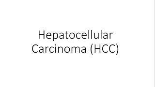 Hepatocellular Carcinoma HCC  For Medical Students [upl. by Cam]