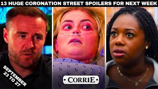 13 Huge Coronation Street Spoilers for next week Sept 2327 [upl. by Adora]