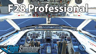 Just Flight Fokker F28 Professional  A Pilots Life Full Flight KOKC KTUL  MSFS 2020 [upl. by Handler]