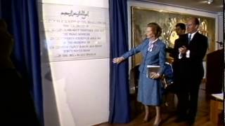 Muslim Centre opened by Mrs Thatcher [upl. by Bradly879]