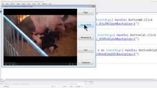 VB Express 2012 Desktop Tutorial 12  Playing YouTube Videos With The WebBrowser [upl. by Toole]