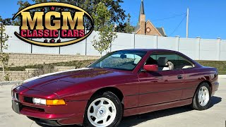 1991 BMW 850i E31 V12 Grand Touring Coupe Meticulously Serviced Books amp Records Gorgeous FOR SALE [upl. by Allyce]