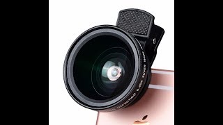 Apexel 045x Wide angle  125x Macro Unboxing and Lens on [upl. by Aniled]