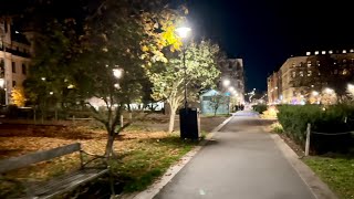 Stockholm Walks Polishusparken Police headquarters park at Kungsholmen [upl. by Nurat]