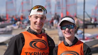 Day 4  Typhoon 29er UK Nationals 2023 at WPNSA with Clementine and Nathan Van Steenberge IRL [upl. by Enylcaj]