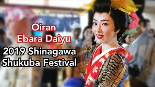 Adeyto 👘 Ebara Dayū TOKYOS MOST BEAUTIFUL OIRAN COURTESANS 2019 Shinagawa Shukuba Festival 花魁 荏原太夫 [upl. by Riccio]