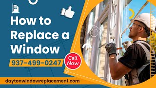 How to Replace a Window in a House Damaged Window Replacement Service Replacement Windows Reviews [upl. by Nivlac]