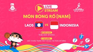 LIVE BASKETBALL  LAOS VS INDONESIA  ASEAN SCHOOLS GAMES 2024 [upl. by Huxham]