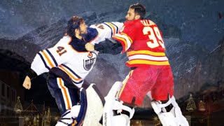 The BEST Hockey Goalie Fight Call of ALL TIME Mike Smith v Cam Talbot  Beer League Heroes [upl. by Sheedy]