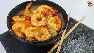 GAMBAS PICANTES al Estilo CHINO  IGUAL QUE EN LOS RESTAURANTES Y MUY FACIL [upl. by Brandes308]