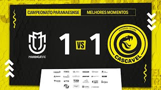 MELHORES MOMENTOS MARINGÁ 1 X 1 CASCAVEL  CAMPEONATO PARANAENSE 2024  4º RODADA [upl. by Ademordna]