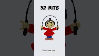 64 bits 32 bits 16 bits 8 bits 4 bits 2 bits 1 bit 12 bit 14 bit  Playtime Baldi Basics shorts [upl. by Ahseiyk]