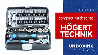 Pocket Ratchet Wrench Set  Högert Technik HT1R462 UNBOXING [upl. by Carrillo]