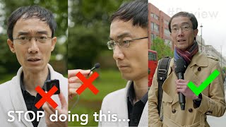 Stop HOLDING your lav mic or wireless mic Røde Interview PRO vs GO [upl. by Ossy]