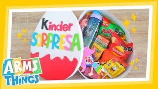 DIY Caja Huevo Kinder GIGANTE  regalo para el día del niño  Huevito Kinder Gigante [upl. by Eivol]