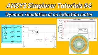 Dynamic simulation of induction motor using ANSYS Simplorer Tutorial 6 [upl. by Nilesoj548]