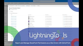 How to report on SharePoint permissions as a Site Owner with DeliverPoint [upl. by Brine560]