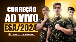 ESA 2024 Correção da prova ao vivo [upl. by Luna]