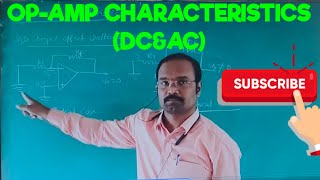 OPAMP CHARACTERISTICS  DC amp AC I characteristics of op amp I LICA I ECE I [upl. by Dov]