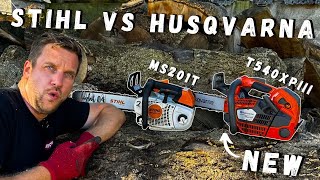 New Husqvarna T540XP III VS Stihl MS201T Can It Compete [upl. by Clerc]