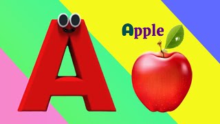 A is a Apple a a apple  Fun and Easy ABC Learning for Kids [upl. by Ellmyer]