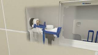 DIY Video for New Geberit Alpha 8cm concealed cistern  Installation [upl. by Irolam]