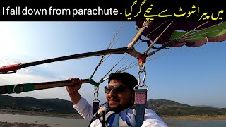 BAD Experience  I fall down from parachute  Parasailing in Khanpur dam  Pakistan travel [upl. by Annairb]