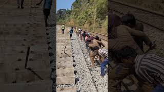 RAILWAY NEW DOUBLING LINE quotRail shiftingquot work viral subscribetomychannel railway [upl. by Auroora]